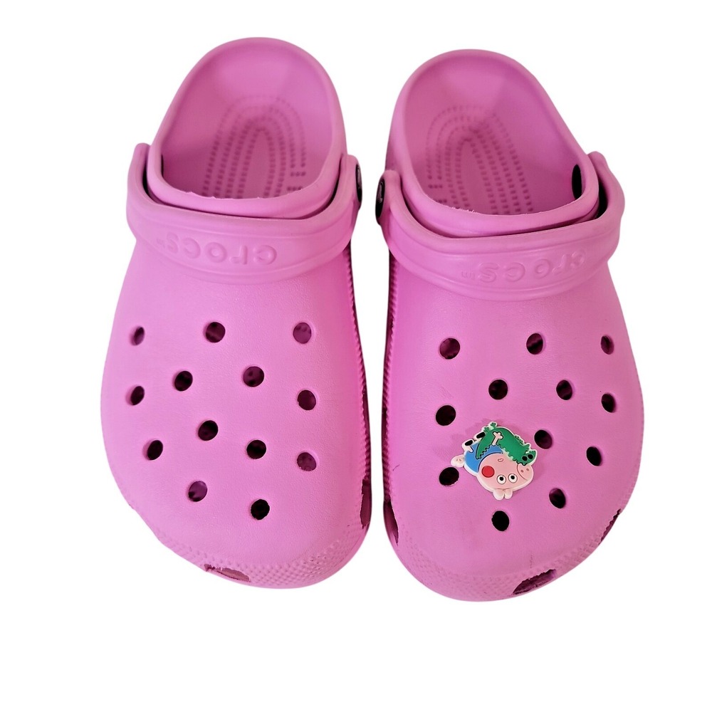 Crocs Classic Clog Women's 9 Men's 7 Pink Slip On Comfort Shoes